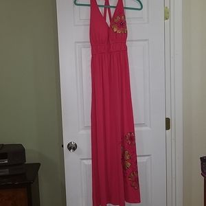 Long maxi dress with flowers